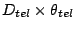 $D_{tel}\times\theta_{tel}$