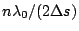 $n\lambda_0/(2\Delta s)$