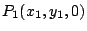 $P_1(x_1,y_1,0)$