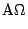 $\displaystyle \mbox{A}\Omega$