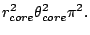$\displaystyle r_{core}^2\theta_{core}^2\pi^2.$