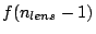 $\displaystyle f (n_{lens} - 1)$